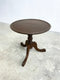Small 1920s Round Cedar Wine Side Table
