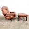 Mid Century Tessa T21 Swivel Chair With Footstool