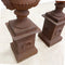 Two Pieces Cast Iron Jardiniere