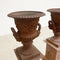 Two Pieces Cast Iron Jardiniere