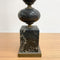 Vintage 1960s Italian Black Marble And Brass Table Lamp