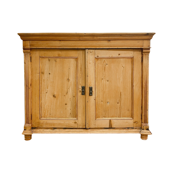Vintage Baltic Pine 2 Door Sideboard Cabinet