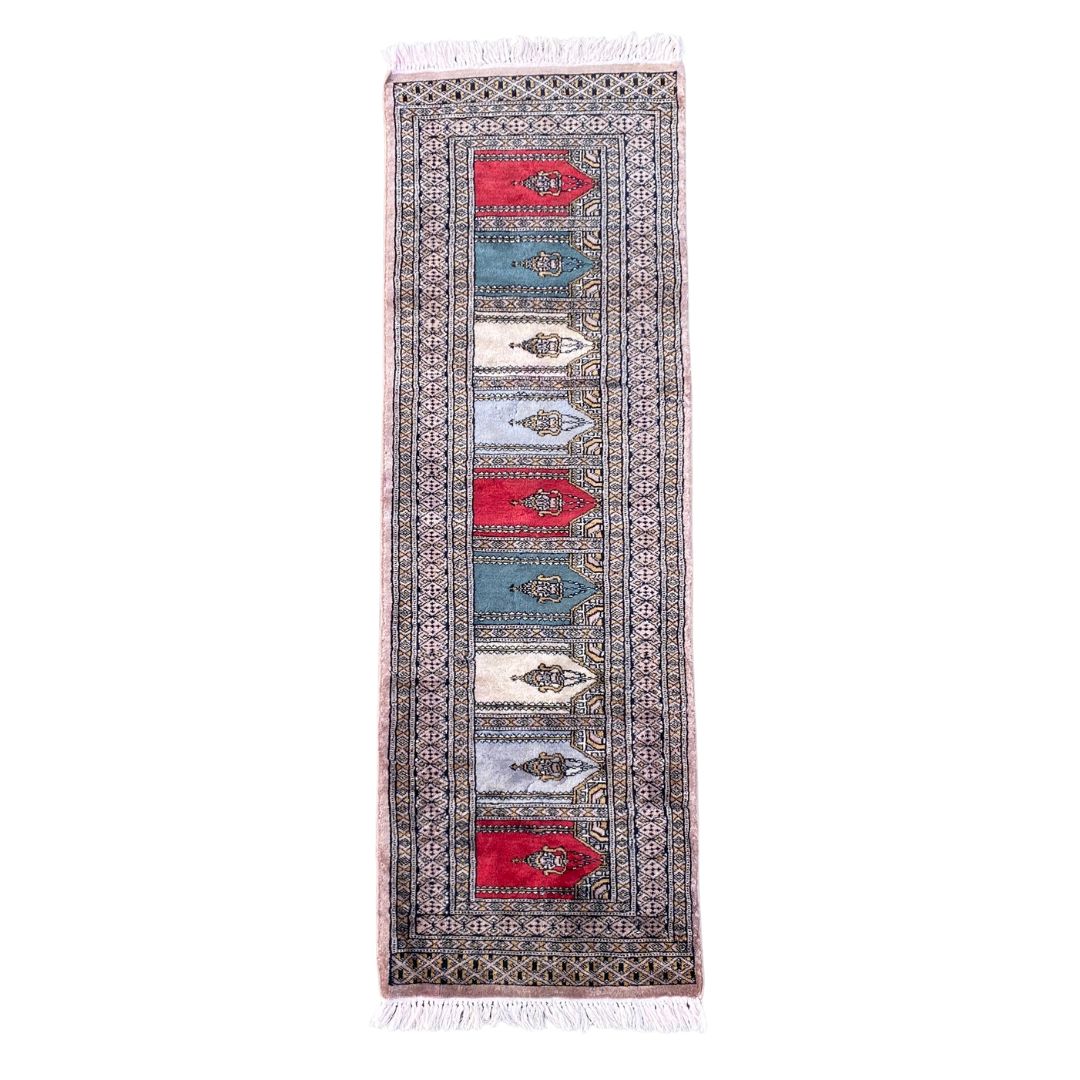 Vintage Hand Knotted Wool Rug