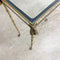 Vintage Hollywood Regency Brass And Glass Console