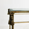 Vintage Hollywood Regency Brass And Glass Console