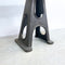 Vintage Italian Marble Console Table with Industrial Cast Iron Base