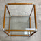Vintage Modernist Glass Top Coffee Side Table