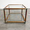 Vintage Modernist Glass Top Coffee Side Table