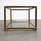 Vintage Modernist Glass Top Coffee Side Table