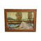 Vintage Oil On Canvas European Country Landscape Painting