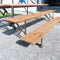 Vintage Pine and Wrought Steel Bleacher Seating Stand