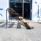 Vintage Pine and Wrought Steel Bleacher Seating Stand