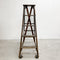 Vintage Rustic Industrial A Frame Library Ladder
