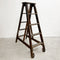 Vintage Rustic Industrial A Frame Library Ladder