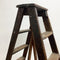 Vintage Rustic Industrial A Frame Library Ladder