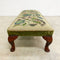 Vintage Tapestry Upholstered Footstool