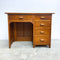 Vintage Tasmanian Blackwood Desk With Leather Top
