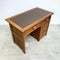 Vintage Tasmanian Blackwood Desk With Leather Top