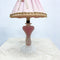 Vintage 1960s Murano Art Glass Pink Table Lamp