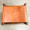 Rare Mary Featherston Mid Century 'Hobb' Stools With Tan Leather Seats - 2 Available