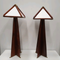 Pair of Wooden Arts & Crafts Style Lamps
