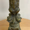 Pair Mid Century 1960's Green Ornate Dolphin Table Lamps