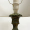 Pair Mid Century 1960's Green Ornate Dolphin Table Lamps