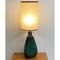 Superb 1950's Green Murano Art Glass Table Lamp Base w/Shade