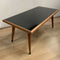 Mid Century Australian Black Vitrolite Glass Top Coffee Table