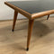 Mid Century Australian Black Vitrolite Glass Top Coffee Table