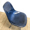 2 x Indigo Blue Fibreglass ‘Eiffel’ chairs by Modernica W/ Black Base