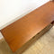 Restored Compact Mid Century Teak Burgess Cats Eye Sideboard