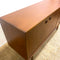 Restored Compact Mid Century Teak Burgess Cats Eye Sideboard
