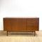 Restored Compact Mid Century Teak Burgess Cats Eye Sideboard