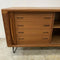 Mid Century 1960's Danish Teak Pin Leg sideboard By Dyrlund