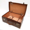Vintage leather suitcase