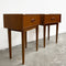 Restored Parker Teak Pair of Bedside Tables