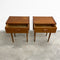 Restored Parker Teak Pair of Bedside Tables