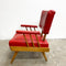 Original 1950's Mid Century Armchair & Footstool