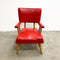 Original 1950's Mid Century Armchair & Footstool