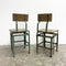 Pair of Rustic Industrial Vintage Stools