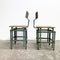 Pair of Rustic Industrial Vintage Stools