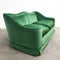 Mid Century Green Velvet Two Seater Sofa