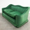 Mid Century Green Velvet Two Seater Sofa