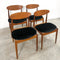 Set of Four Mid Century Parker 107 Spade Back Dining Chairs