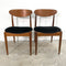 Set of Four Mid Century Parker 107 Spade Back Dining Chairs
