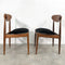 Set of Four Mid Century Parker 107 Spade Back Dining Chairs