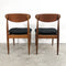 Set of Four Mid Century Parker 107 Spade Back Dining Chairs