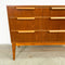 Restored Mid Century 9 Drawer Chest Of Drawers