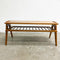 Retro 1960s Coffee Table With Magazine Rack